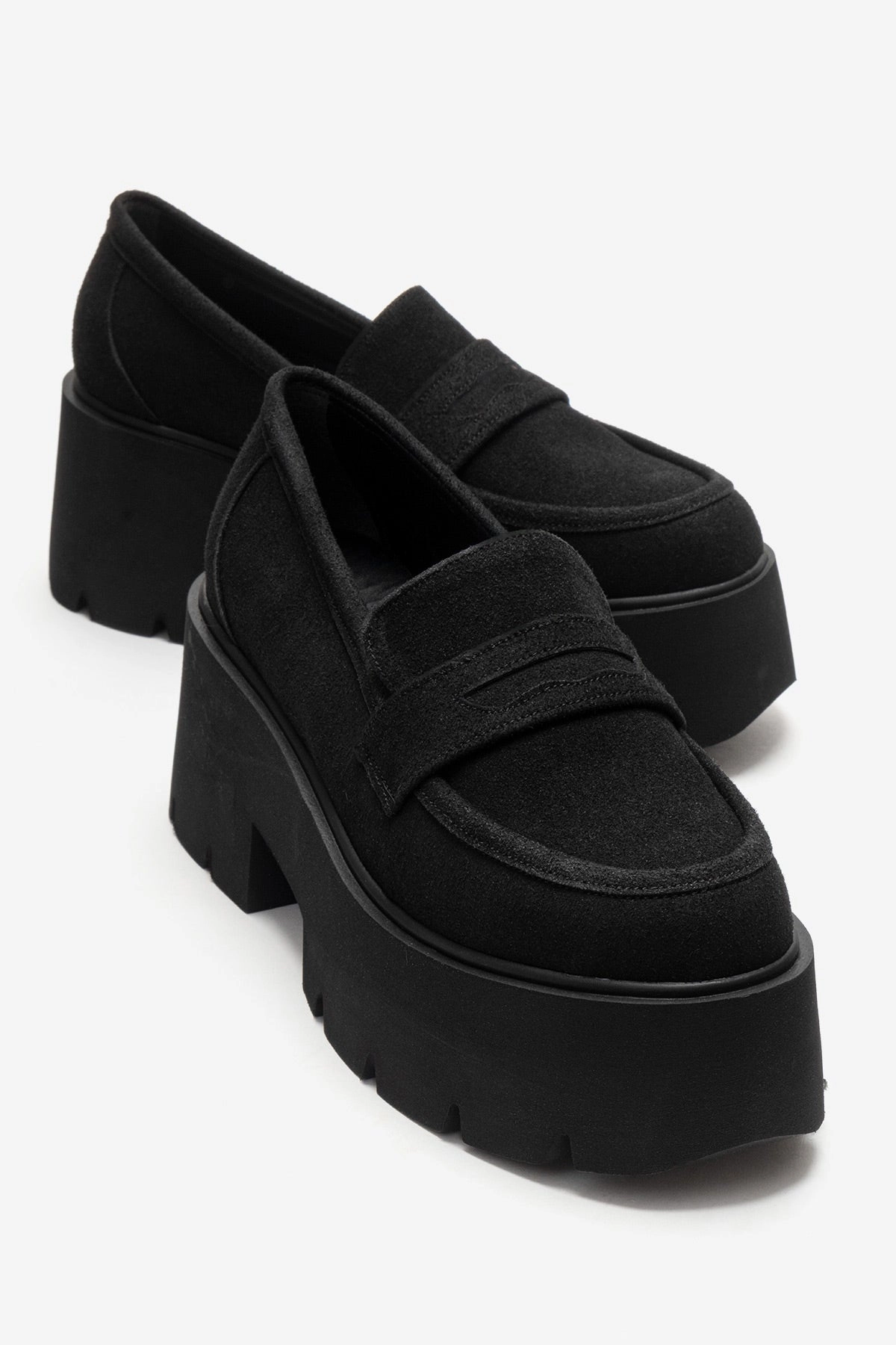 Prologue Shoes Womens Santia Chunky Platform Loafer
