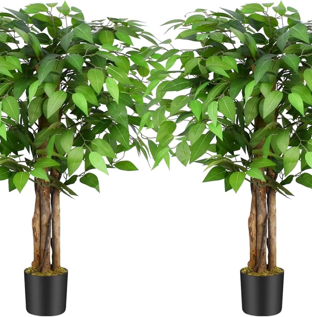 Whimsy Toys 3ft Ficus Artificial Trees Set of 2