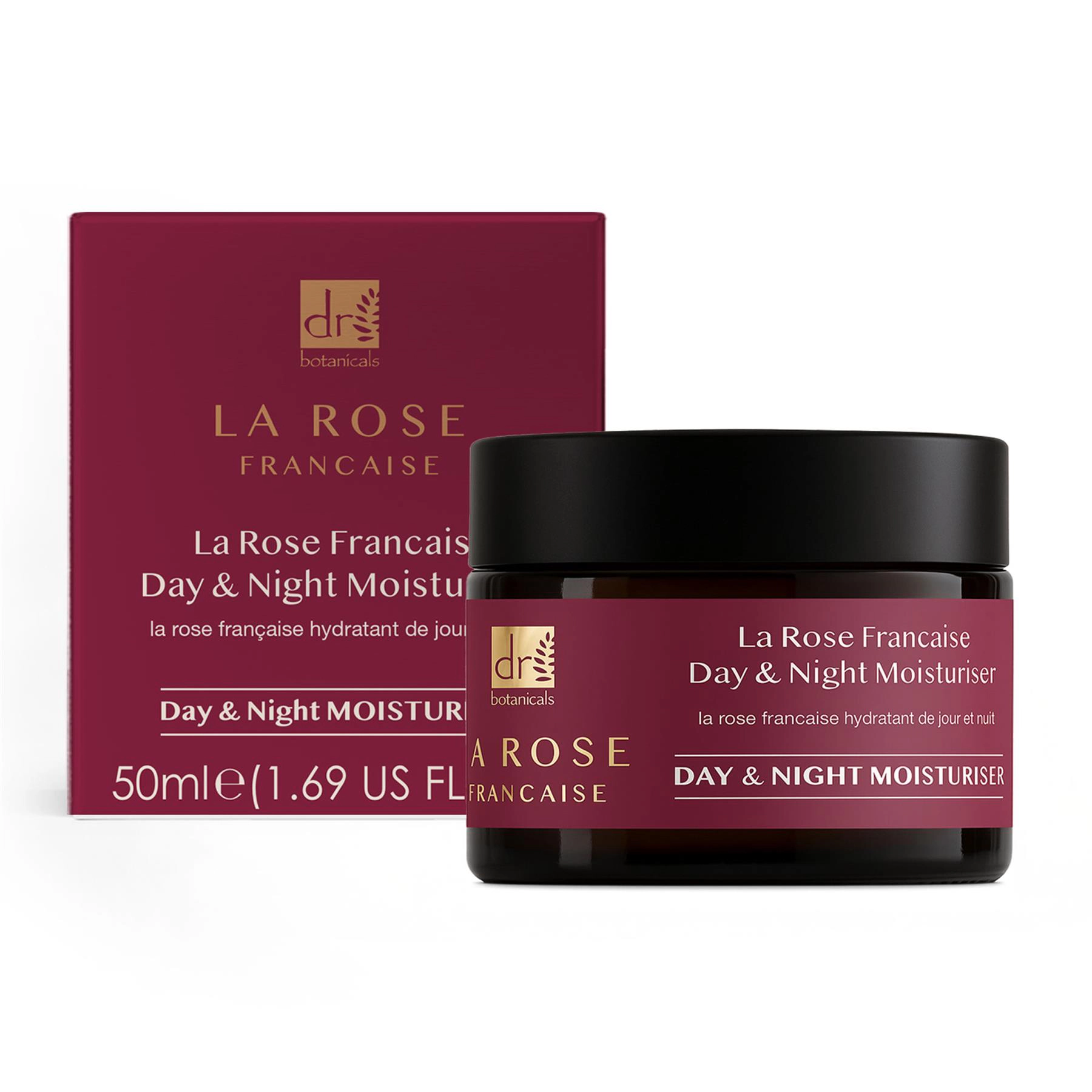 Dr Botanicals La Rose Française Skin Renewal Duo Moisturiser 50 ml - Hydration and Radiance