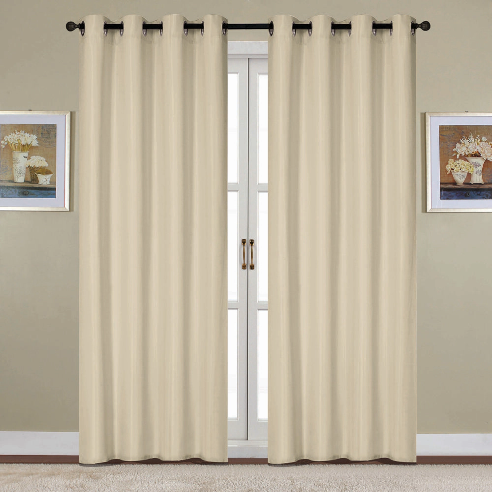RT Designers Collection Kennedy Room Darkening Grommet Curtain Panel 54" x 84" Taupe