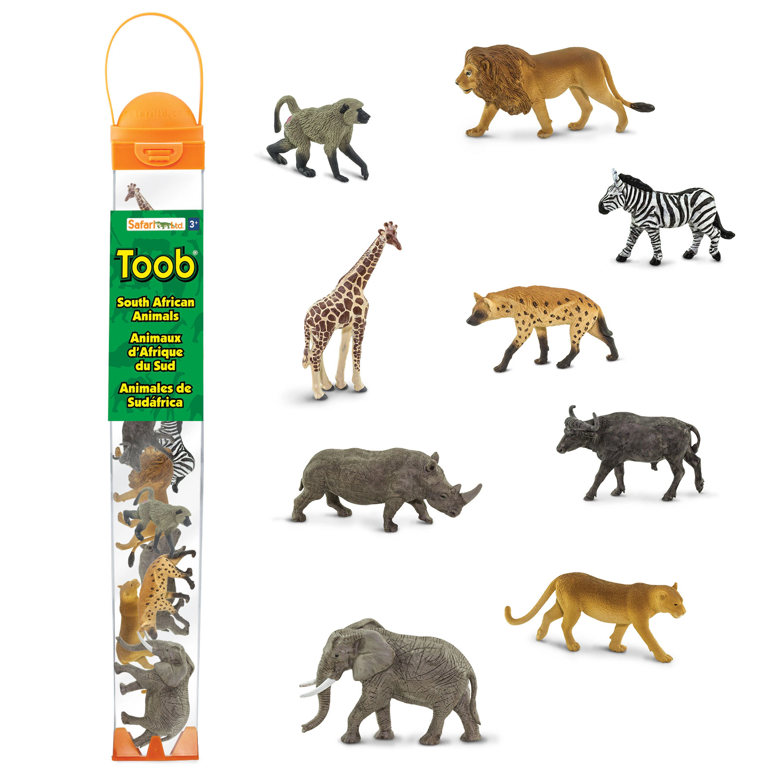 Safari Ltd. - South African Animals TOOB - contains 9 Mini Figurines