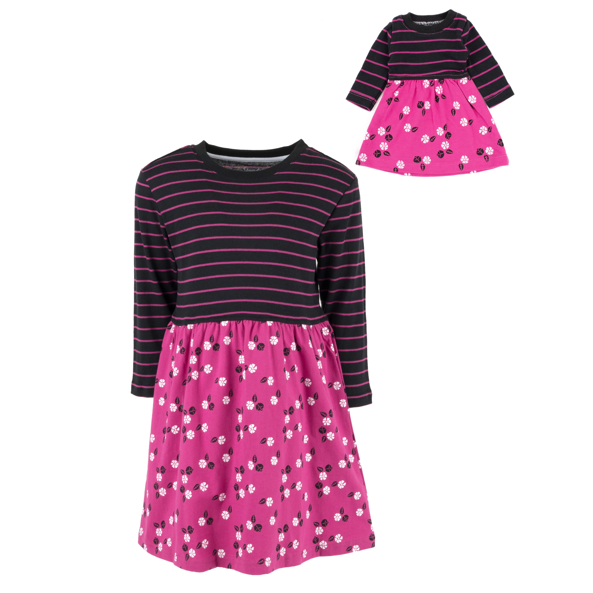 Leveret Girl & Doll Matching Print Cotton Skirt Dress