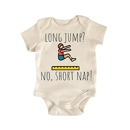 NOFO VIBES Unisex Long Jump Track Field Newborn And Baby Bodysuit