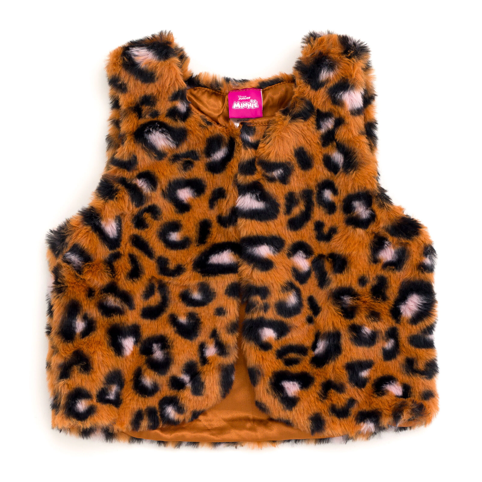 Disney Minnie Mouse Girls' Faux Fur Vest Tee and Leggings Set