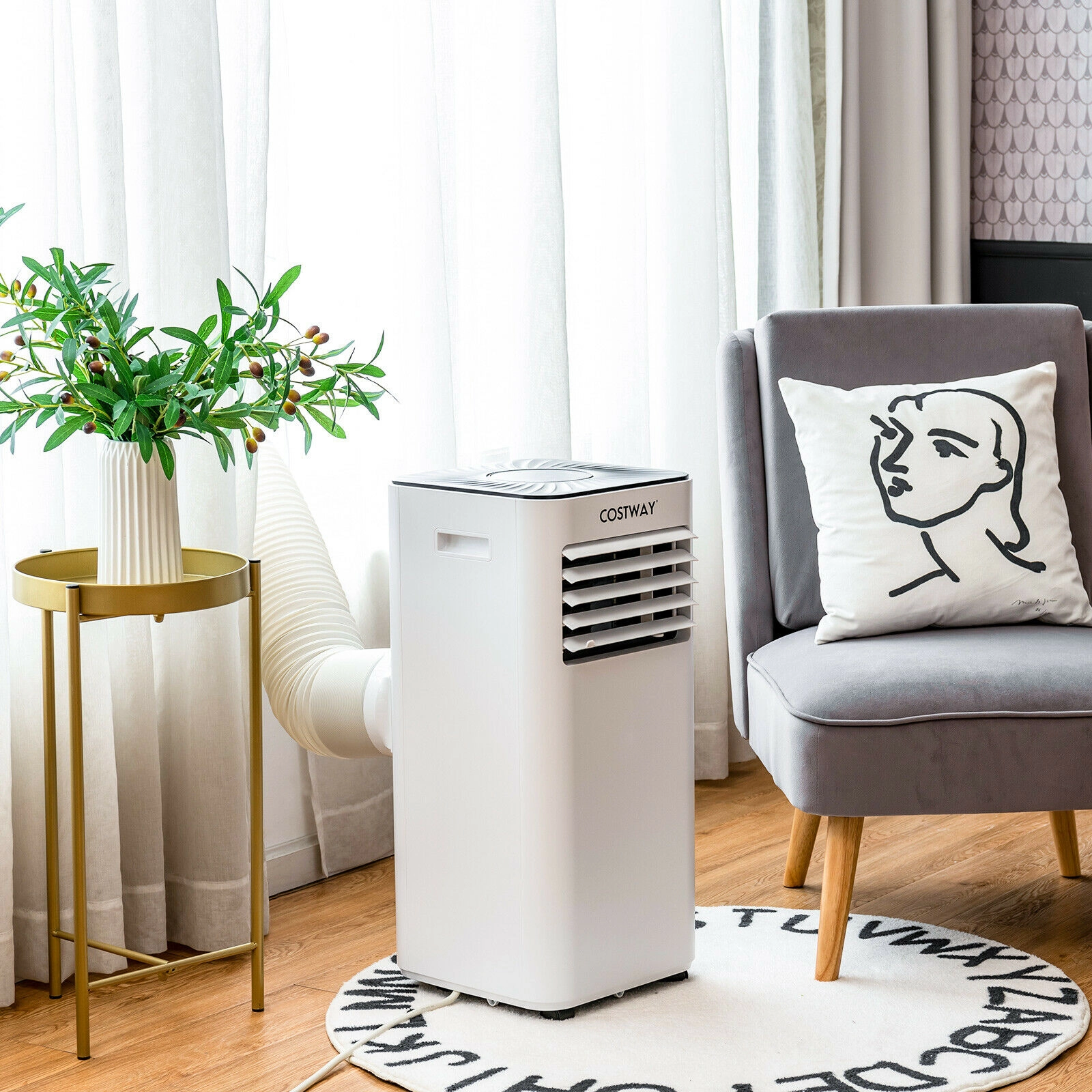 LJG Portable Air Conditioner 10000 BTU Evaporative Air Cooler Dehumidifier