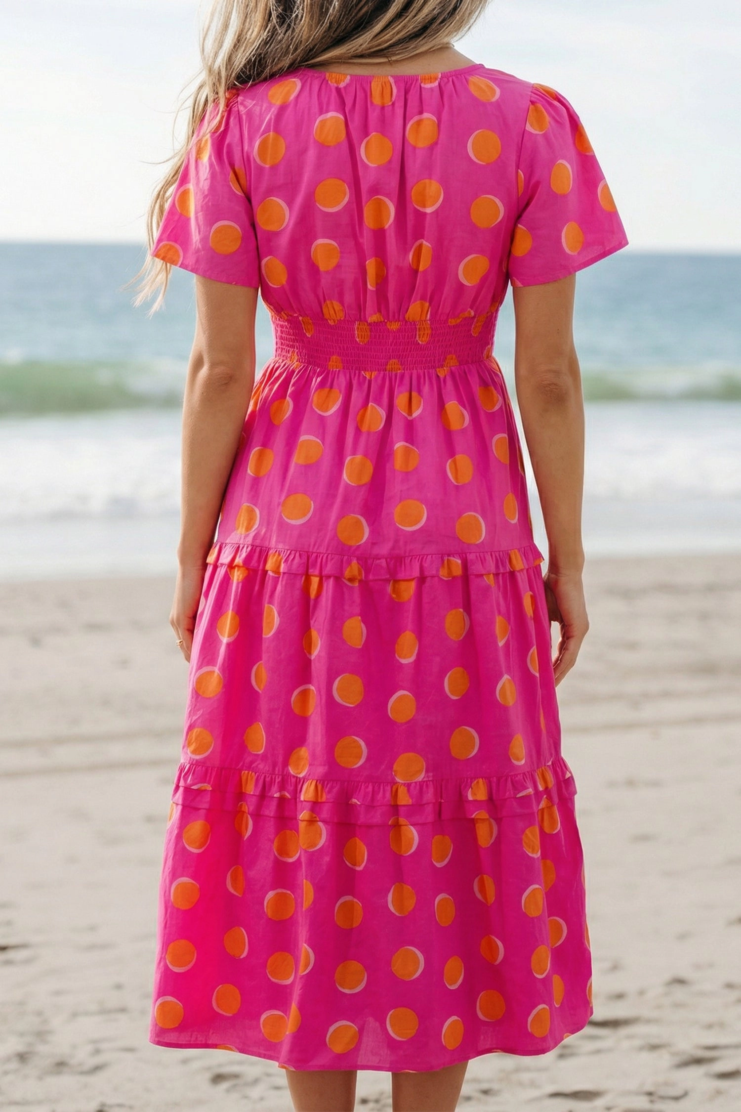 Threaded Pear Womens Myra High Waist Midi Dress