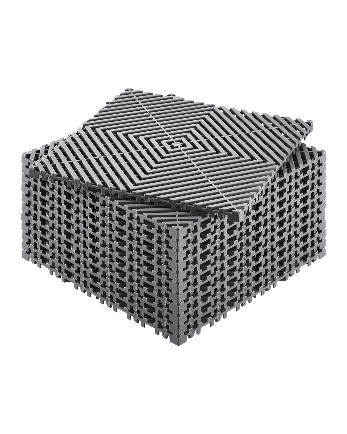 HONGGE Interlocking Drainage Mat Modular Interlocking Cushion Splicing Drainage Mats Non-Slip PP Drainage Floor Tile