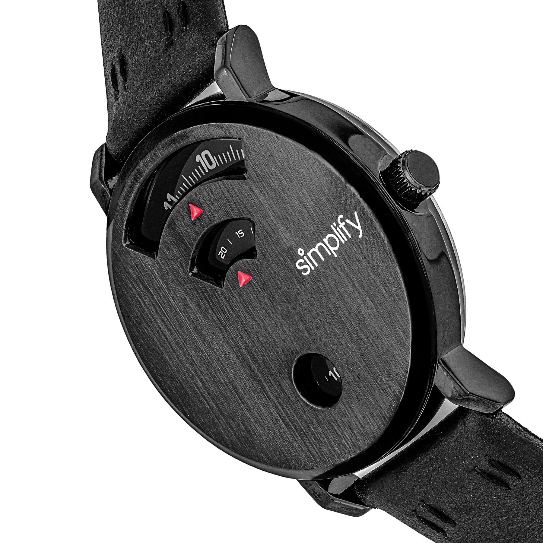 Simplify The 7000 Leather-Band Watch