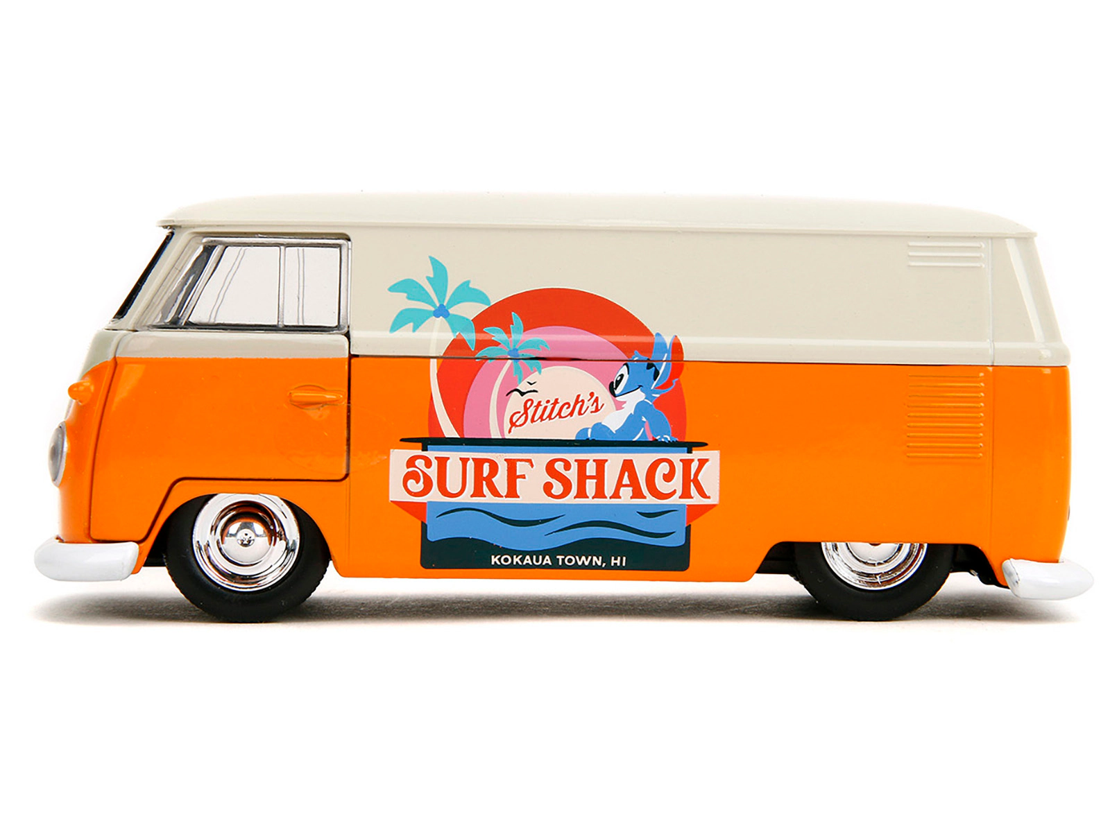 Jada 1961 Volkswagen Bus "Stitch's Surf Shack" Orange and Gray "Disney's Stitch" "Hollywood Rides" Series 1/32