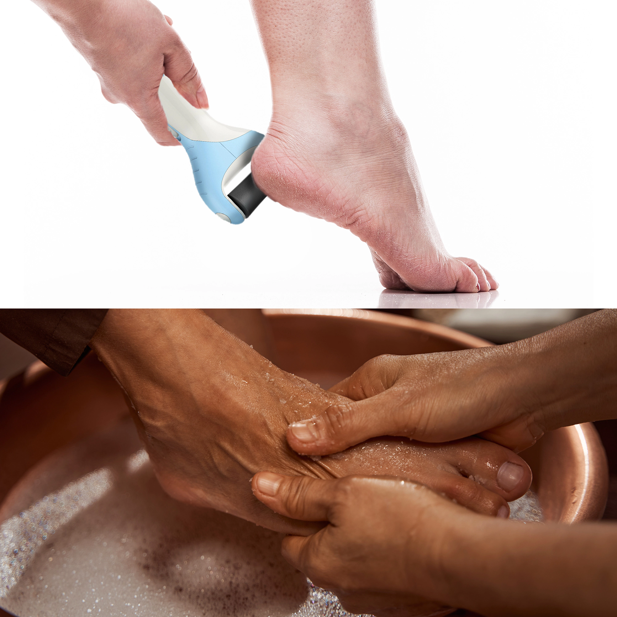 Pursonic Unisex Foot Care & Pedicure Essentials Bundle Tea Tree Oil Foot Salt & Pedi Perfect Foot File