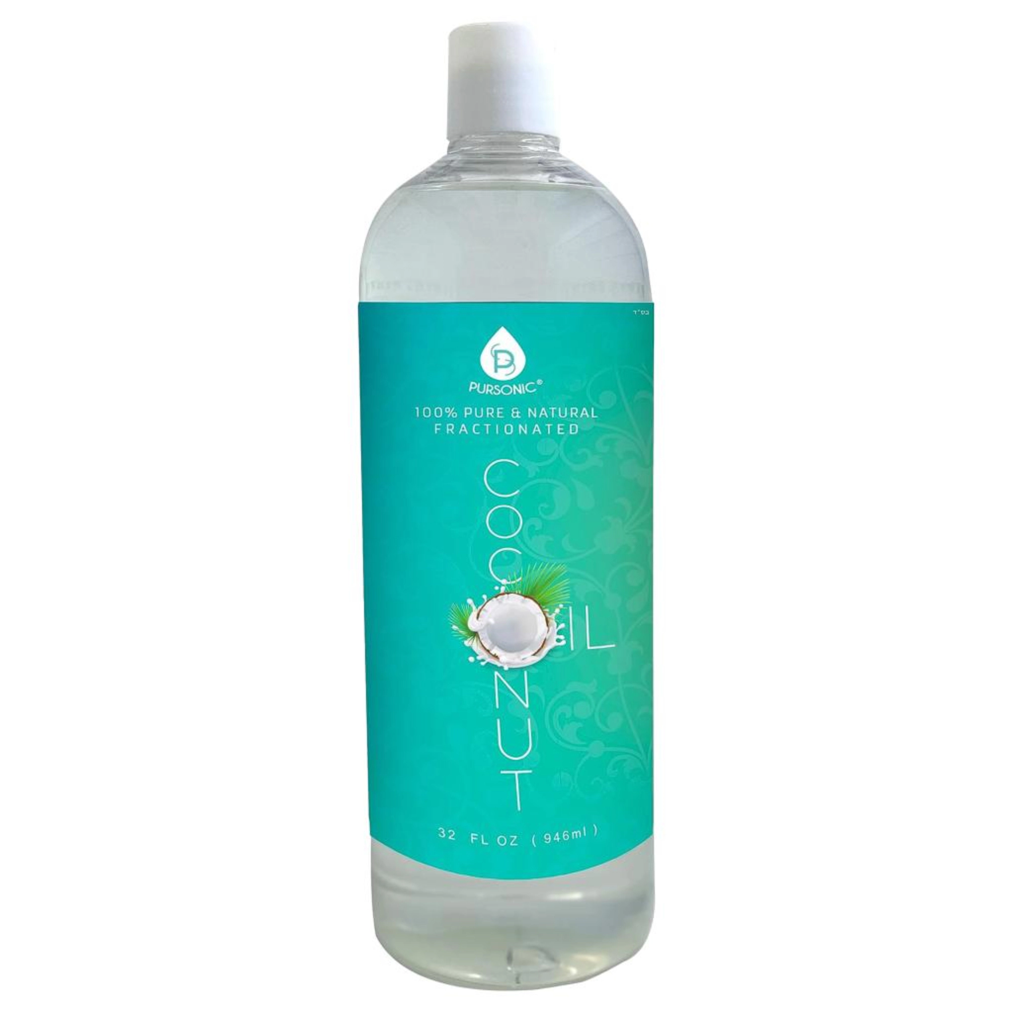 Pursonic Unisex 100% Pure Fractionated Coconut Oil for Massages, Therapeutic Recipes & Essential Oils  32 Fl Oz