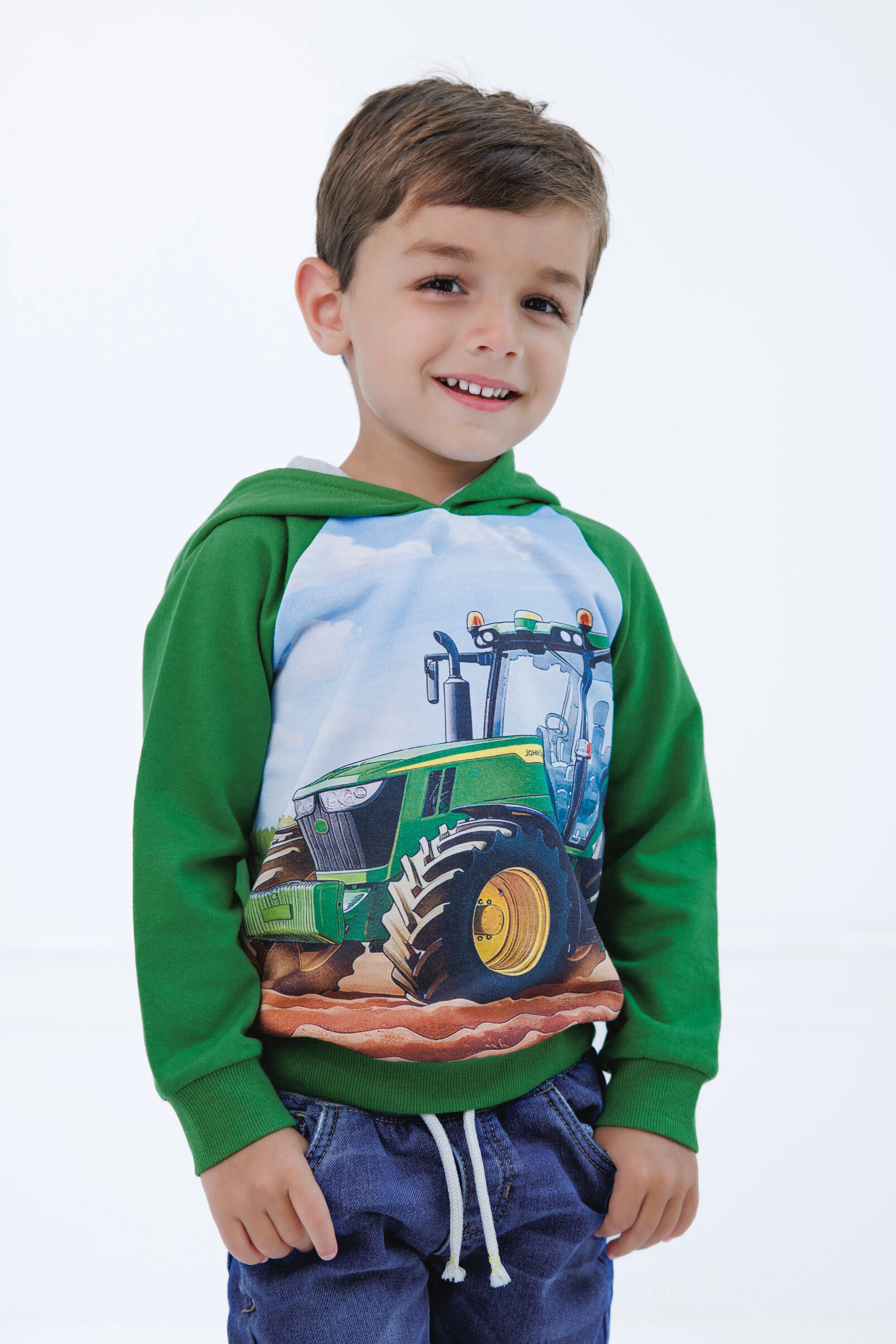 John Deere Boys' Fleece Hooded Sweatshirt