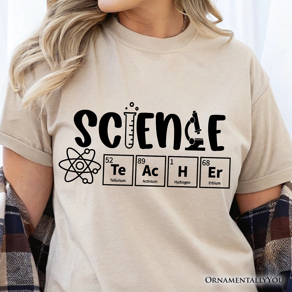 OrnamentallyYou Unisex Science Teacher Periodic Table Elements T-Shirt