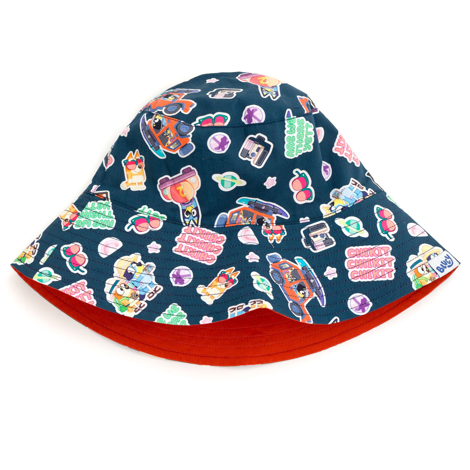 Bluey Boys' Button-Down Shirt and Shorts Set with Hat