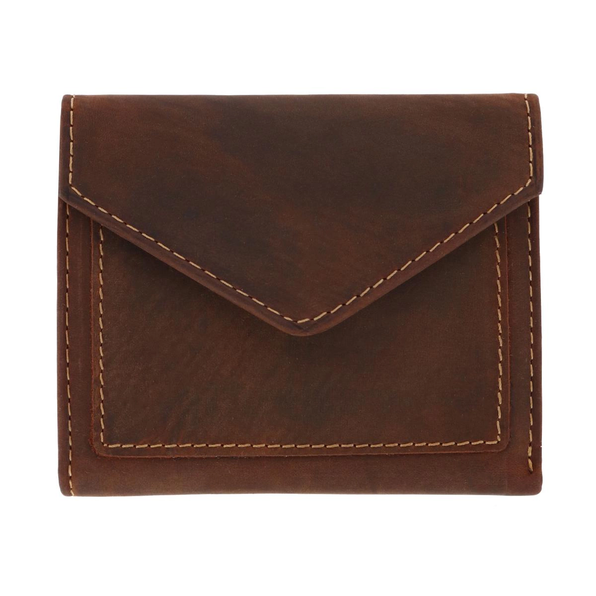 CTM Men's Leather Envelope Style Trifold Wallet
