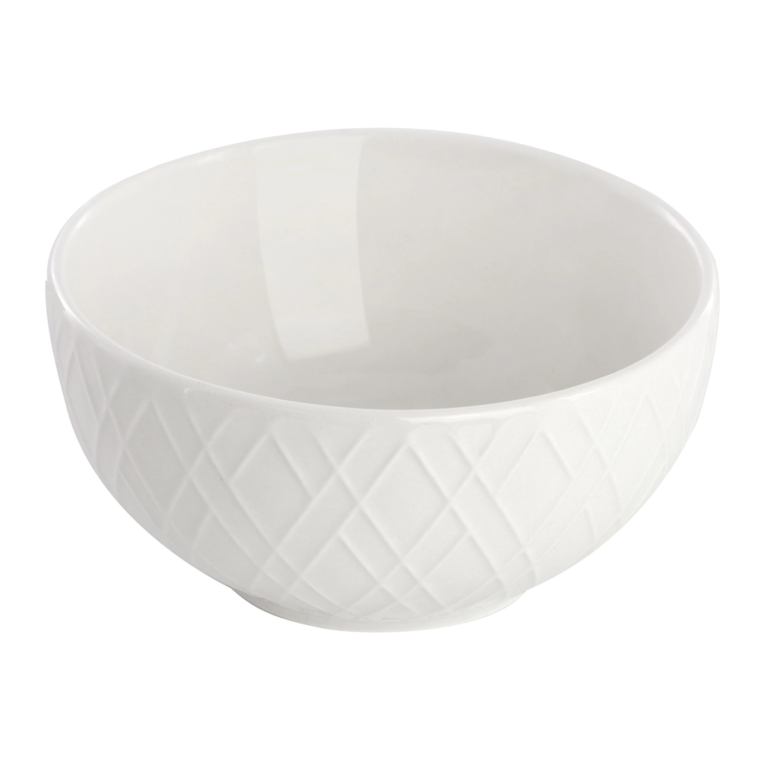 Gibson Home Great Essentials 2 Piece Fine Ceramic 4.5in Fruit Bowl Set in White