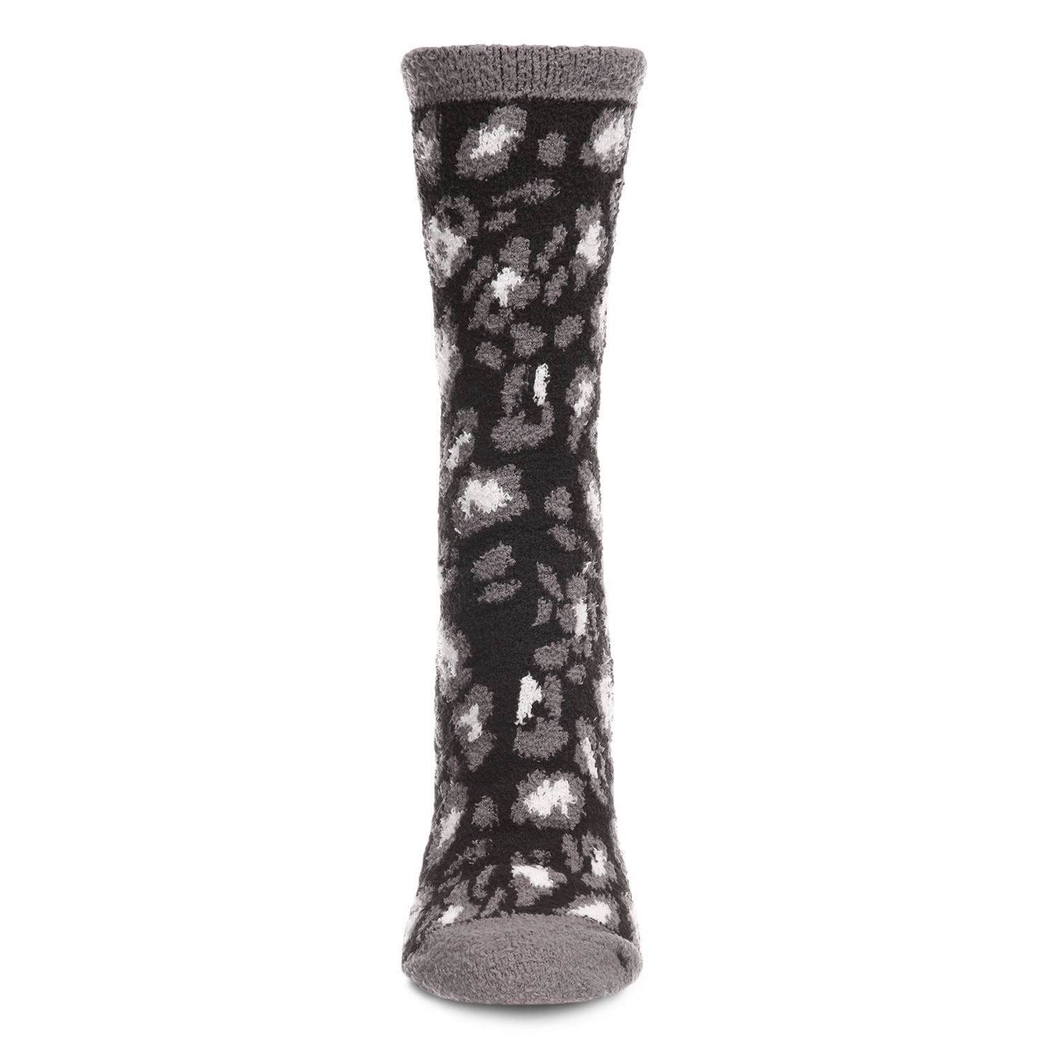 MeMoi Women's Leopard Super Soft Cozy Crew Socks