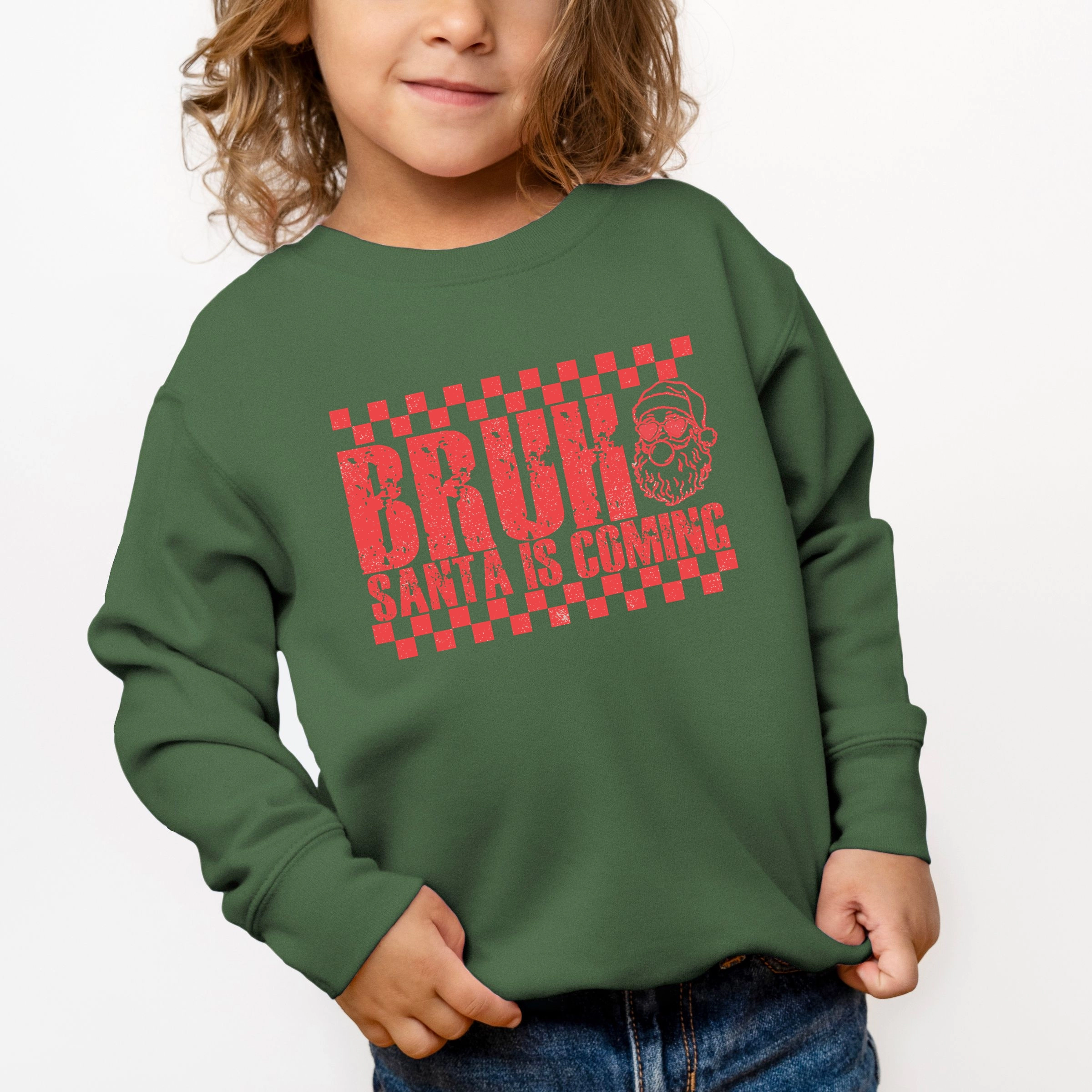 The Juniper Shop - Toddler Graphic Sweatshirt Bruh Santa is Coming