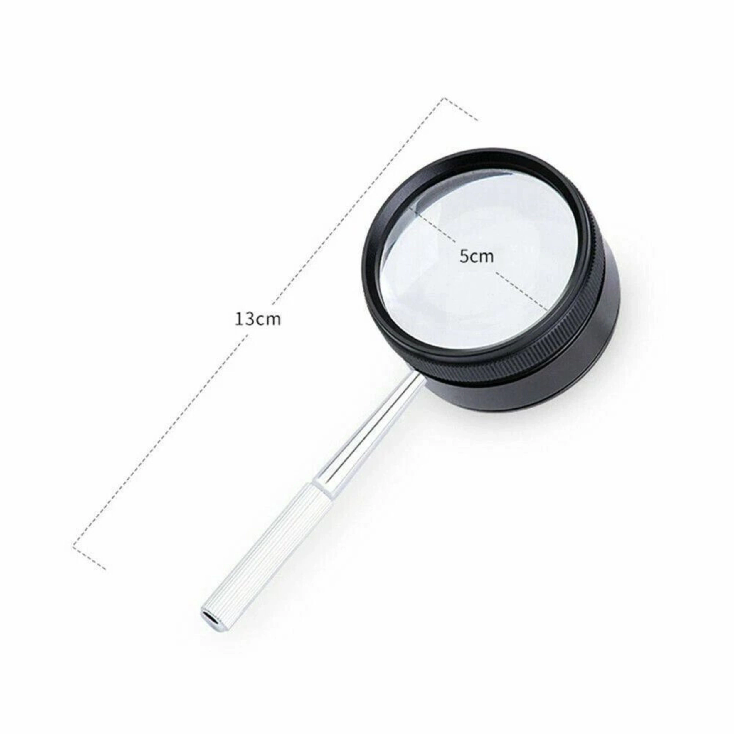 Home Collection 35X High Power Magnifying Glass with Non Slip Handle