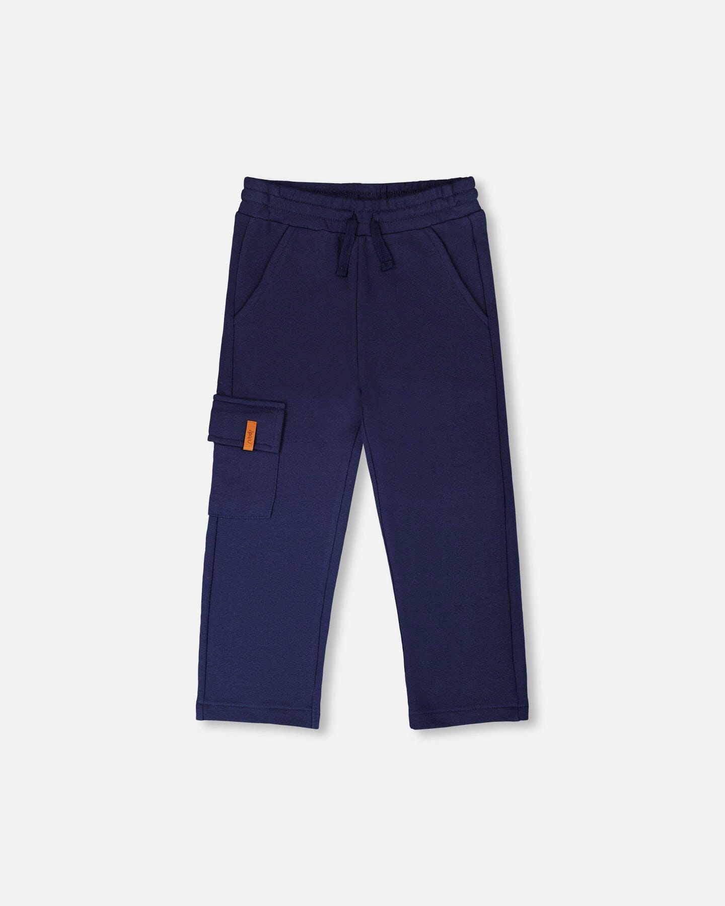 Deux par Deux Boys French Terry Drawstring Waist Cargo Pocket Sweatpants