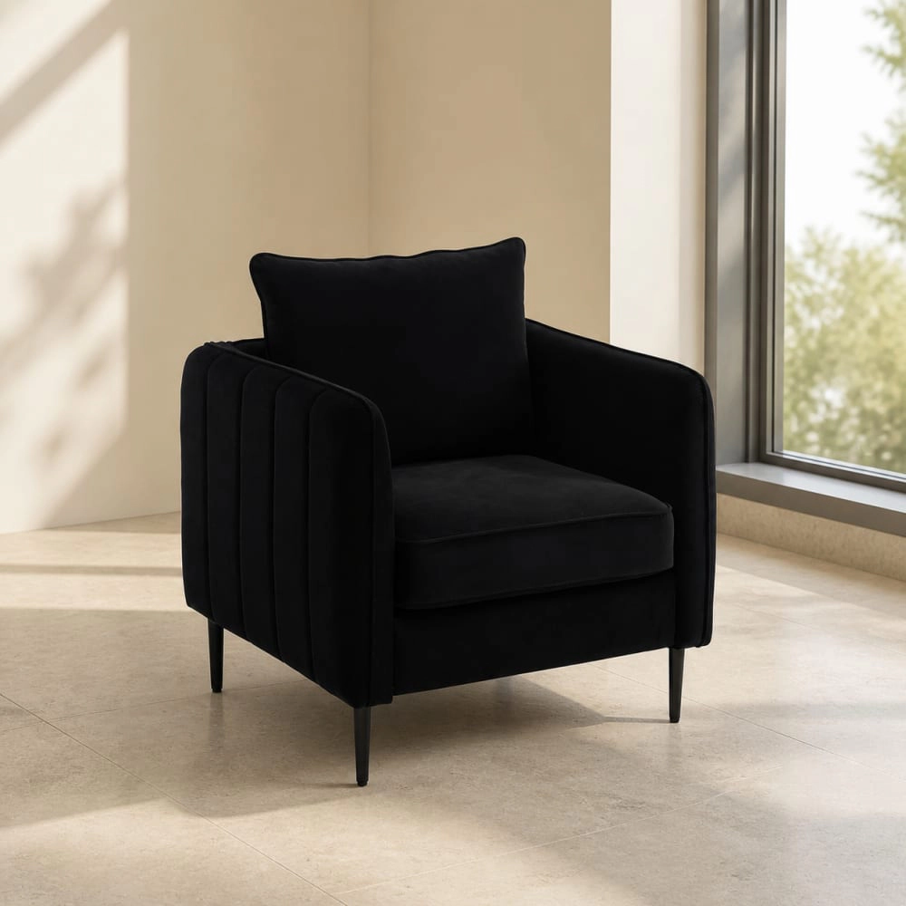 GOODSILO Compact Upholstered Single Seat Accent Sofa
