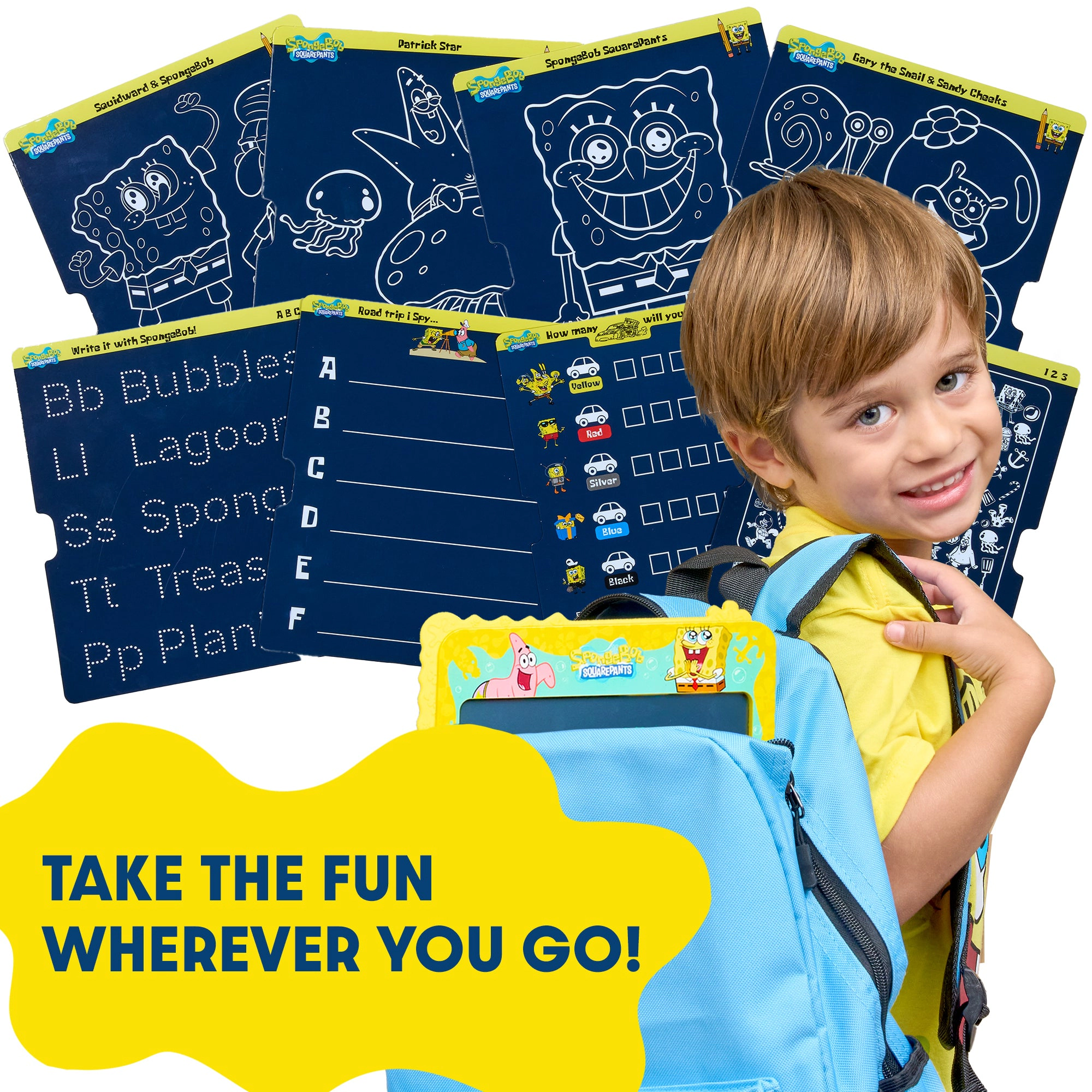 SpongeBob SquarePants Kids LCD Doodle Drawing Tablet - Bubble Turquoise