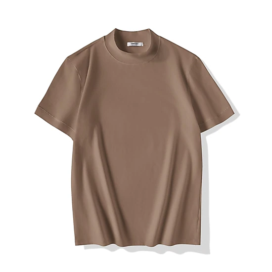 COOFANDY Men's Regular Fit Short Sleeve Mock Neck T-Shirt
