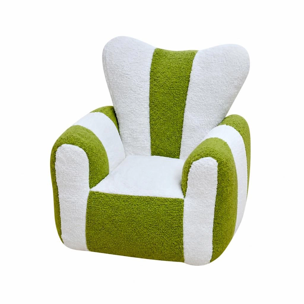 GOODSILO Soft Teddy Fabric Compact Bean Bag Chair