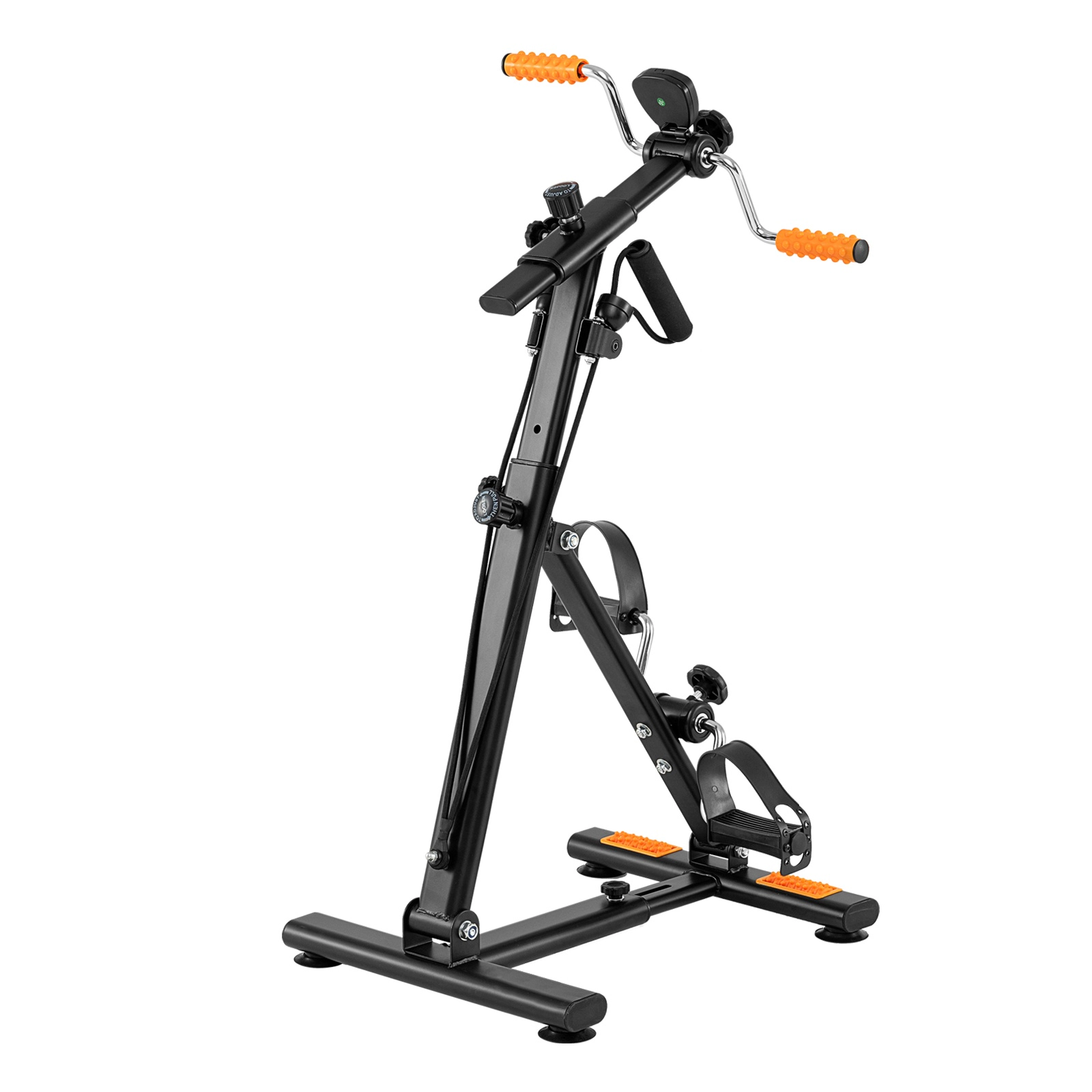 SUGIFT Adjustable Resistance Arm and Leg Pedal Exerciser with LCD Display Resistance Bands and Suction Cups