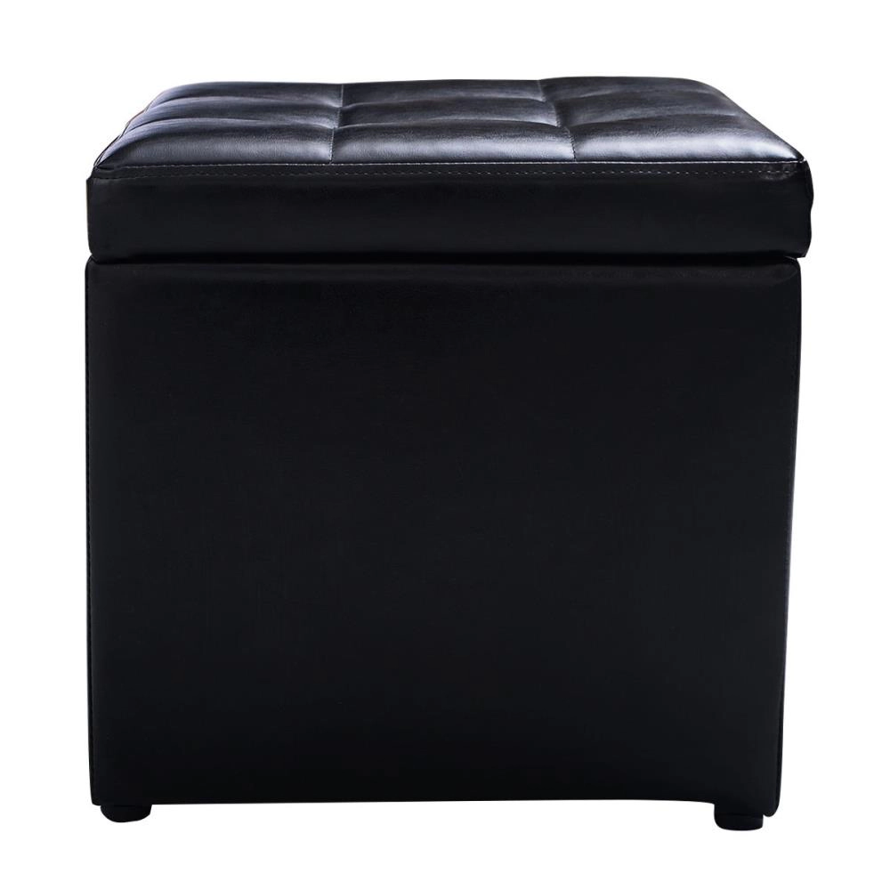 Hivvago Foldable Cube Ottoman Pouffe Storage Seat