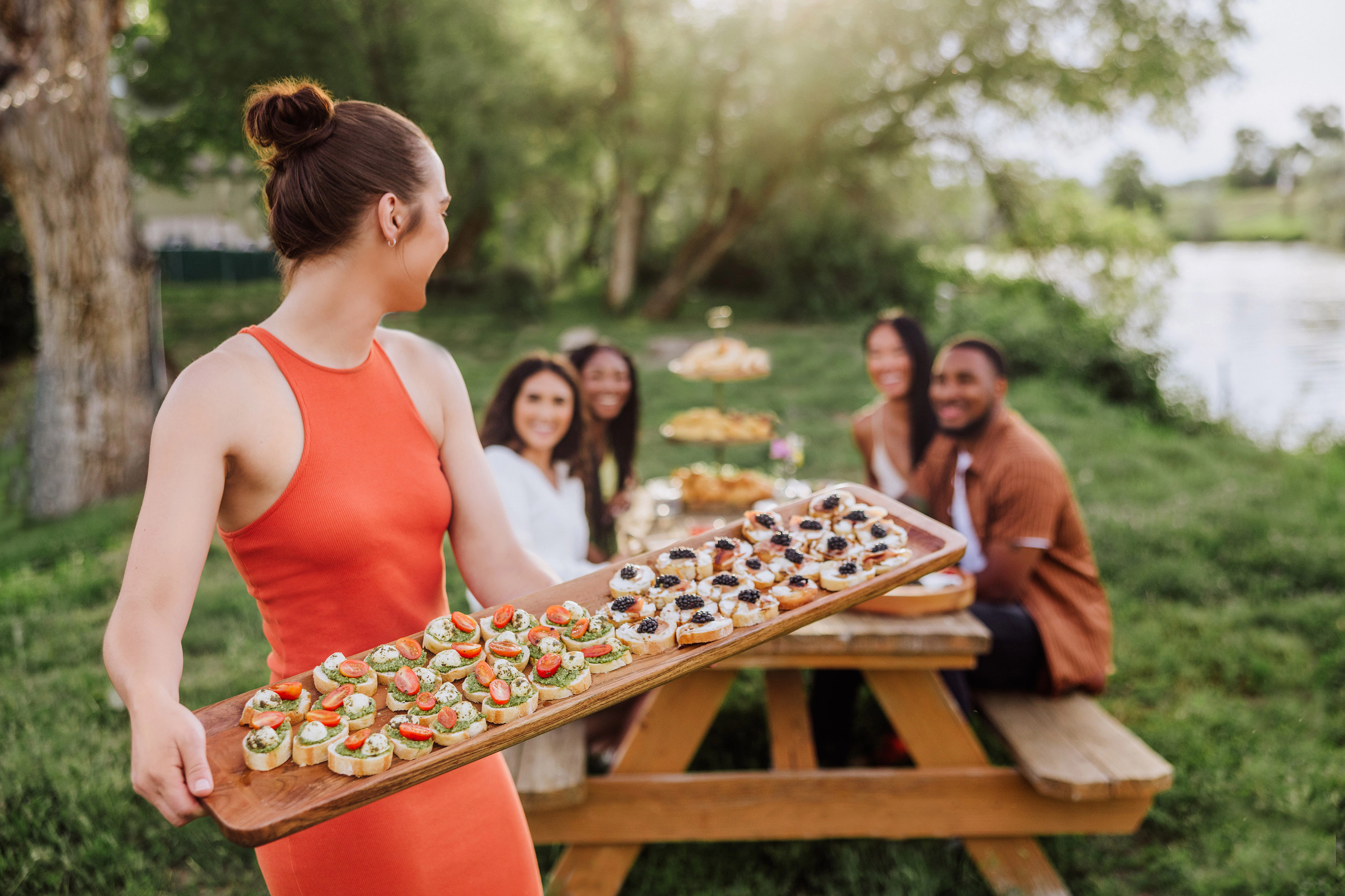 TOSCANA Canapé 36" Appetizer Serving Tray