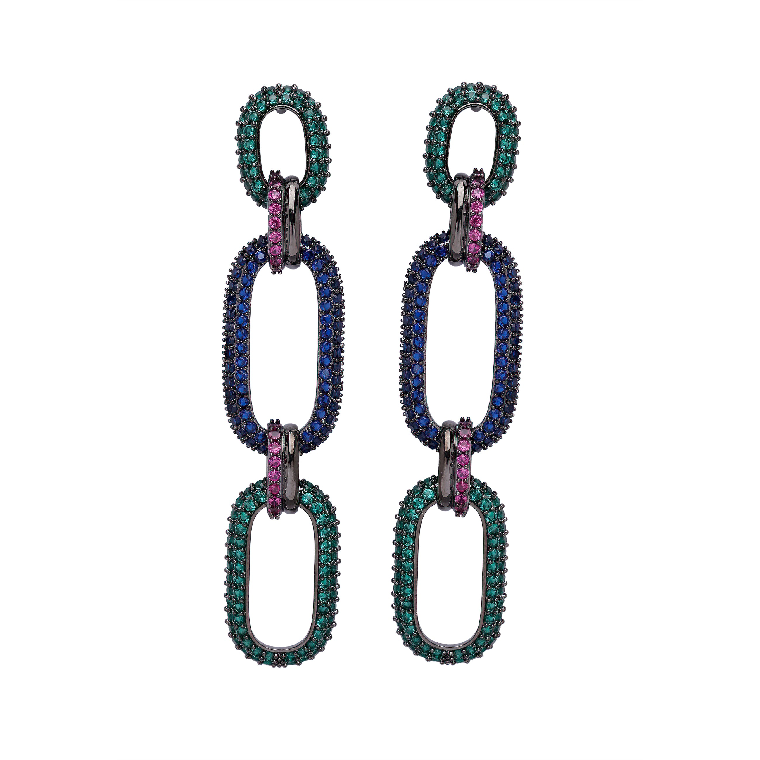 AGP PARIS Womens Diva Dangle Drop Oval Drop Earrings
