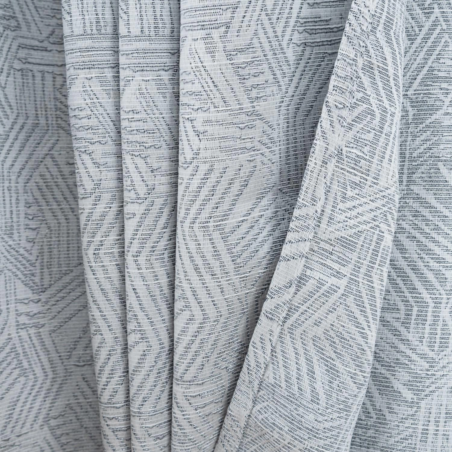 RT Designer Collection Wilton Jacquard Grommet Luxurious Modern Design Curtain Panel 54" x 84" Charcoal