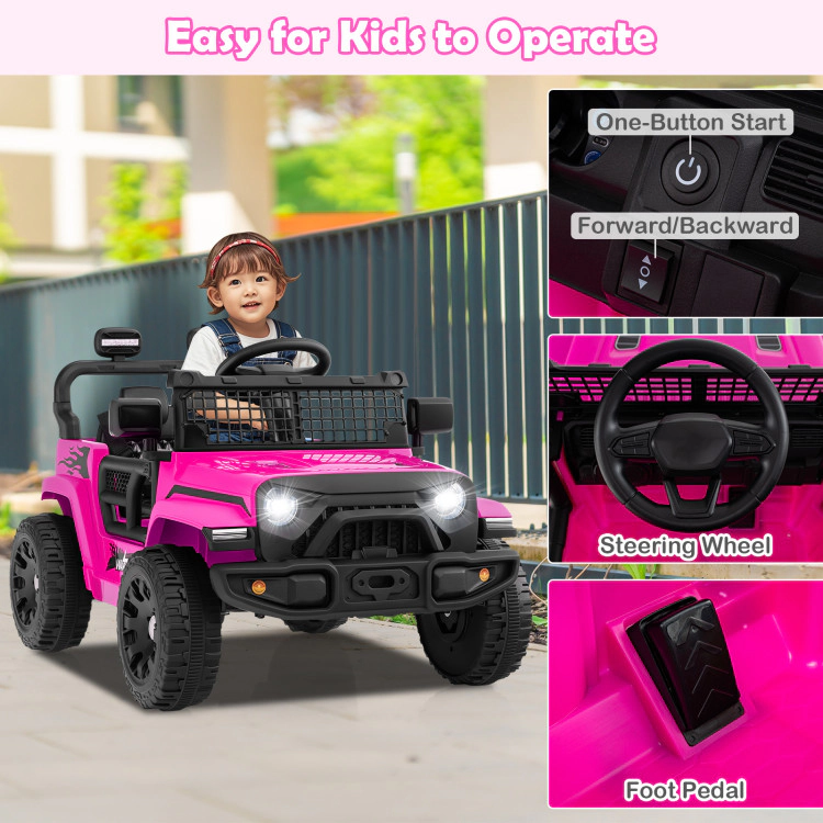 Hivvago 12V Kids Ride on Truck Car Battery Powered Electric Vehicle