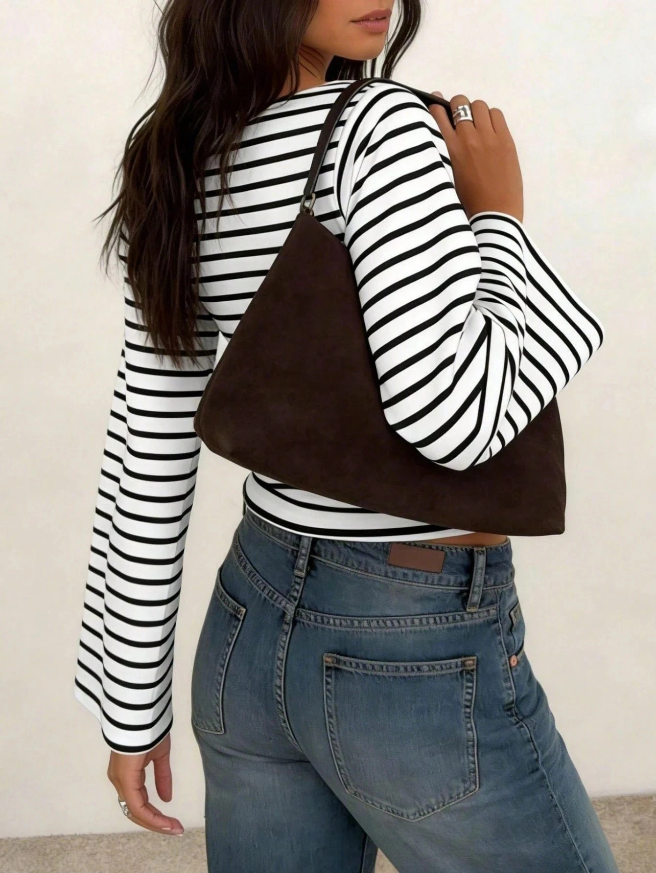 Enchanted Funland Women's Boat Neck Flare Long Sleeve Ribbed Ruched Tops