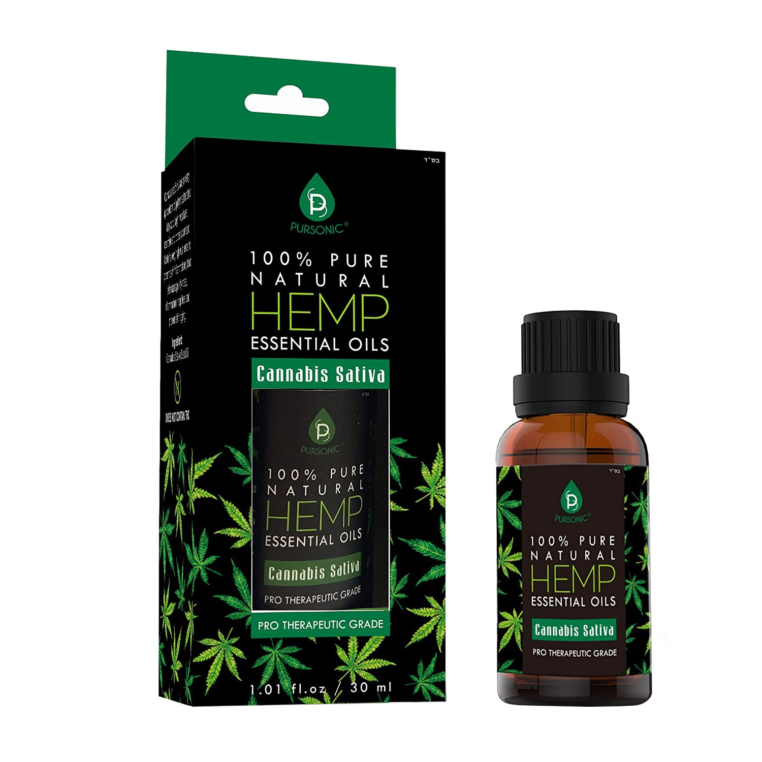 Pursonic Unisex 100% Pure Natural Hemp Seed Oil Skin, Hair & Body Care Essential Oil