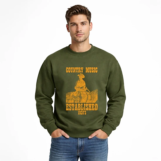Simply Sage Market - Men's Graphic Sweatshirt - Country Music EST 1920s