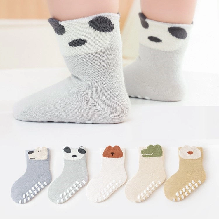 MyKids-USA Spring Baby Breathable Animals Cartoon Design Socks Non-Slip