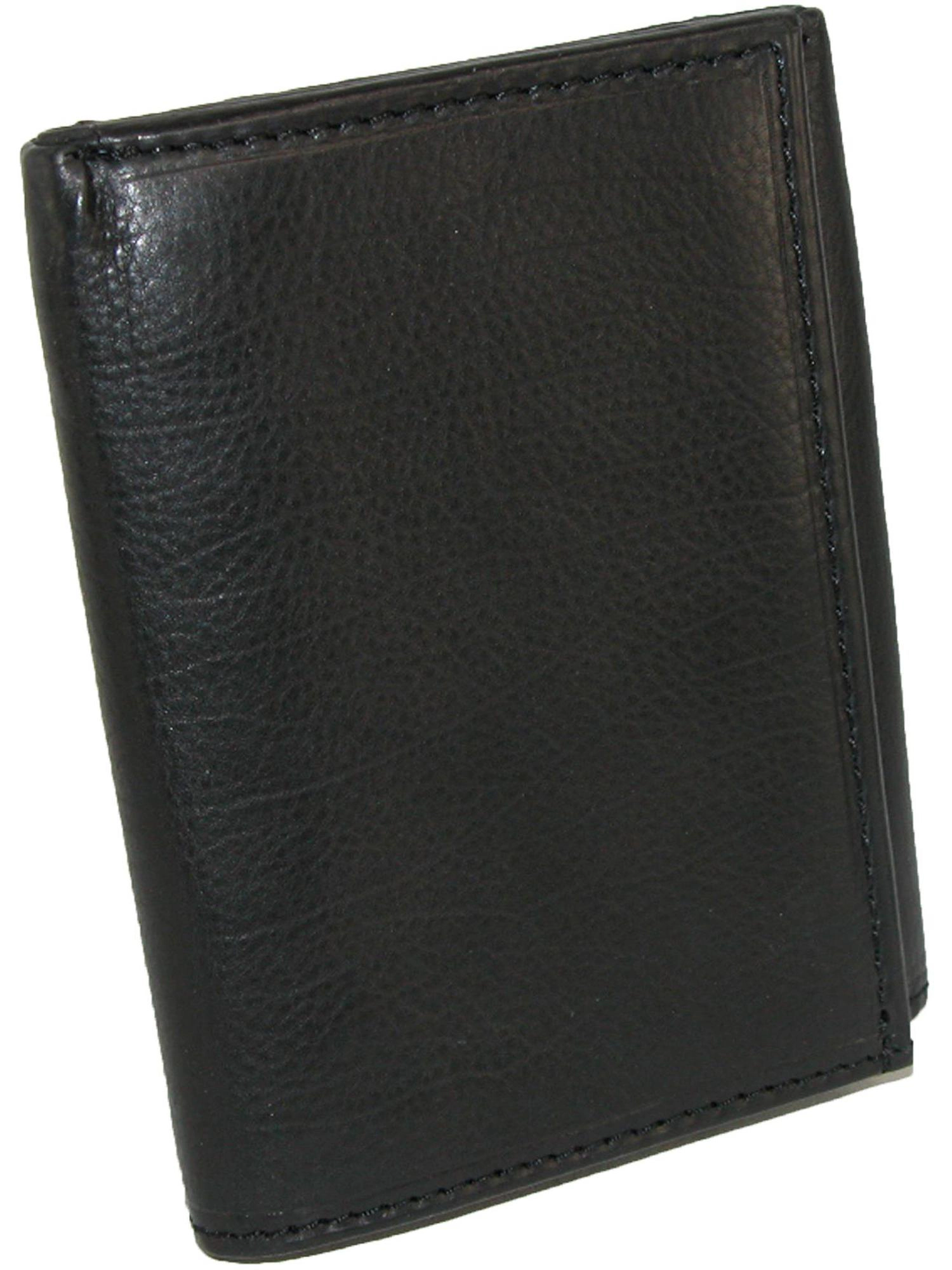 Paul & Taylor Men's Leather Badge Holder Trifold Wallet