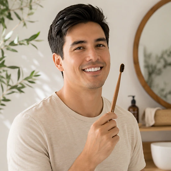 Pursonic Unisex 100% Eco-friendly Cedarwood Toothbrushes (6 Pack)