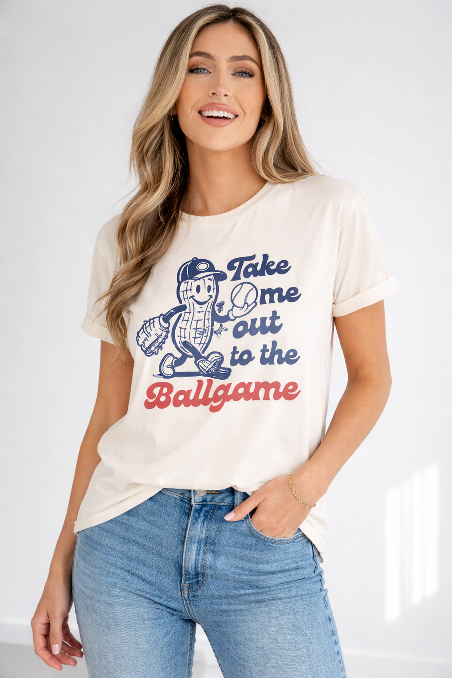Threaded Pear Women's Hattie the Ballgame Casual Tee