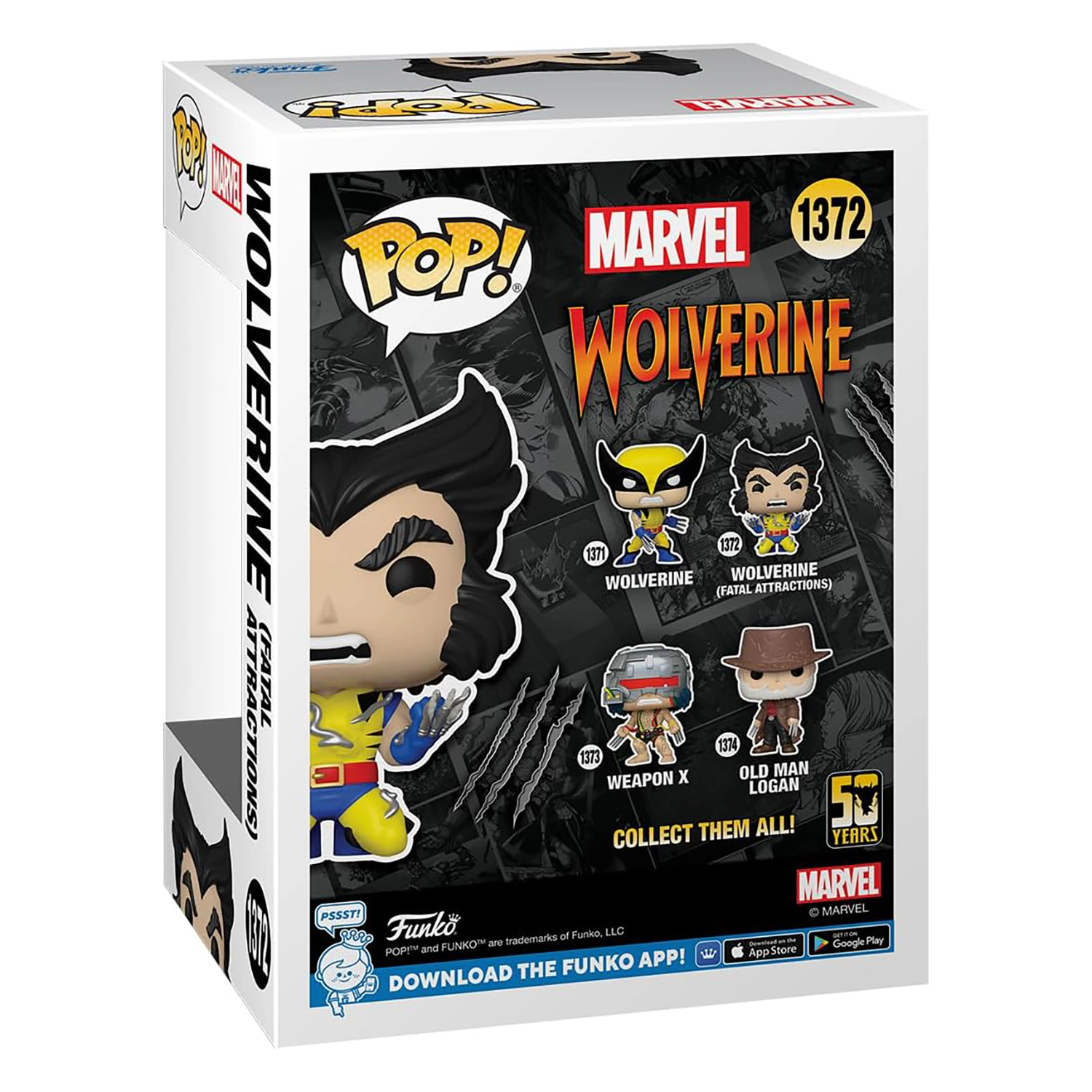 Funko Pop! Wolverine 50 Years, Fatal Attractions #1372