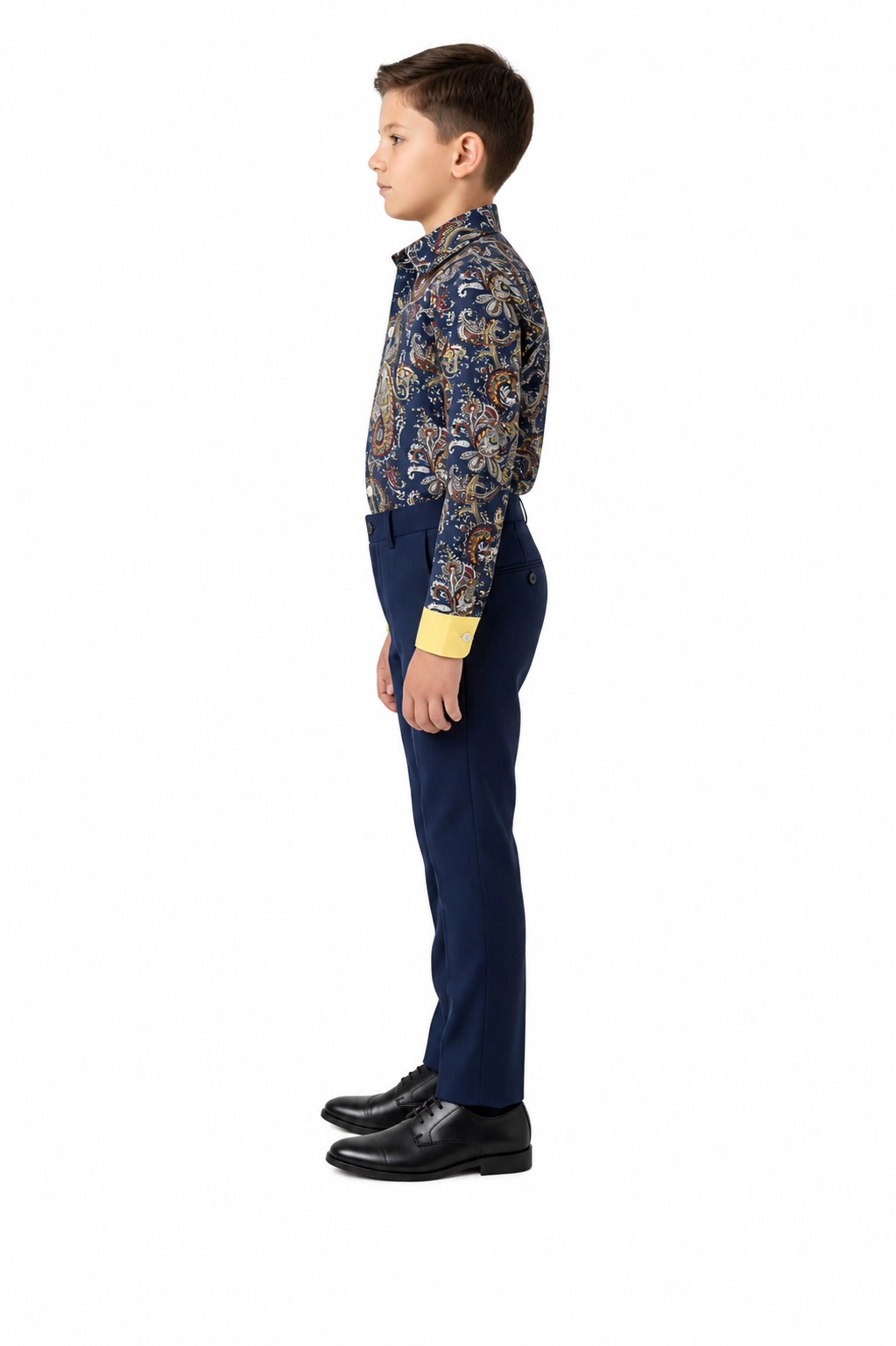 Elie Balleh Boys Slim Fit Paisley Shirt