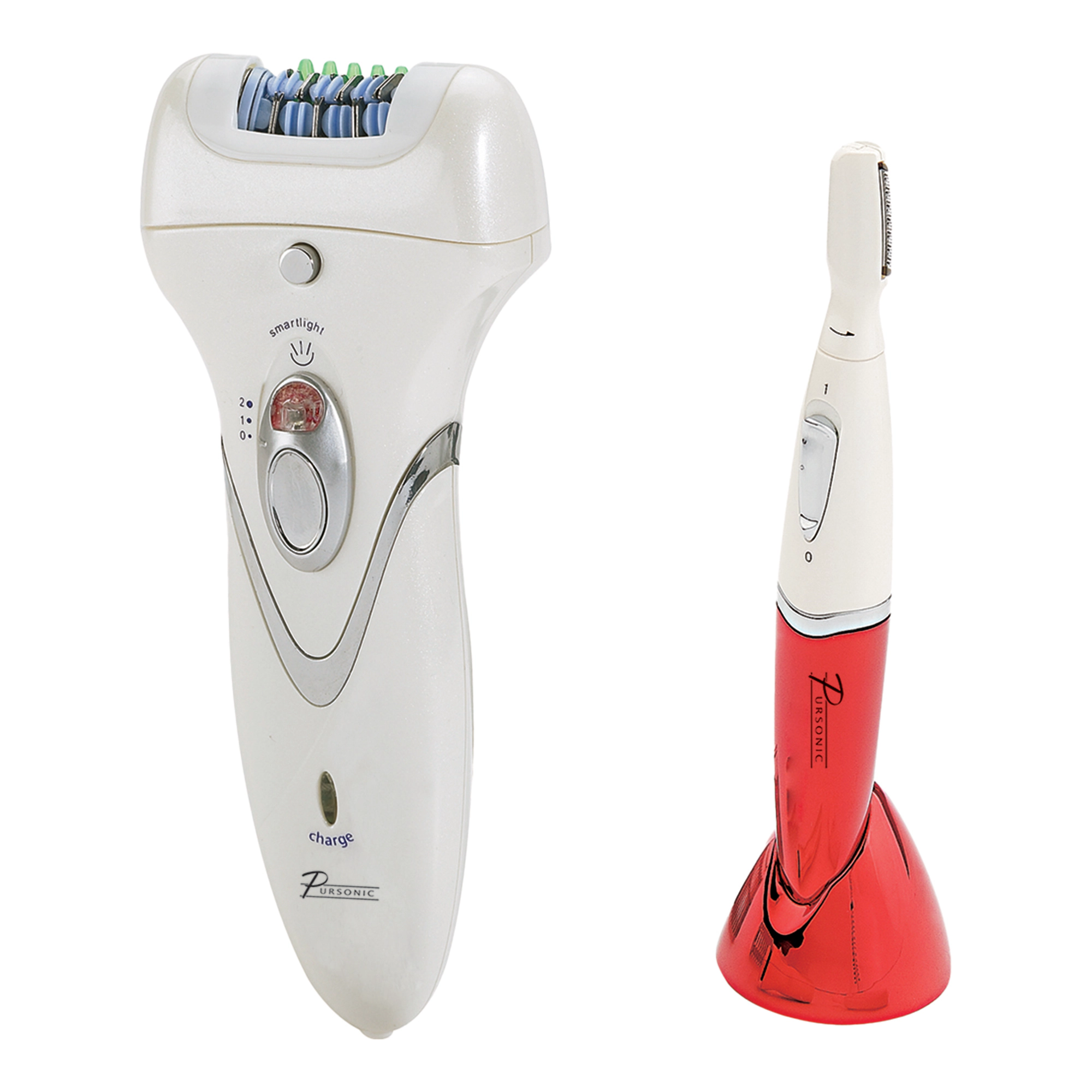Pursonic Women's Rechargeable Epilator & Bikini Hair Removal Grooming System