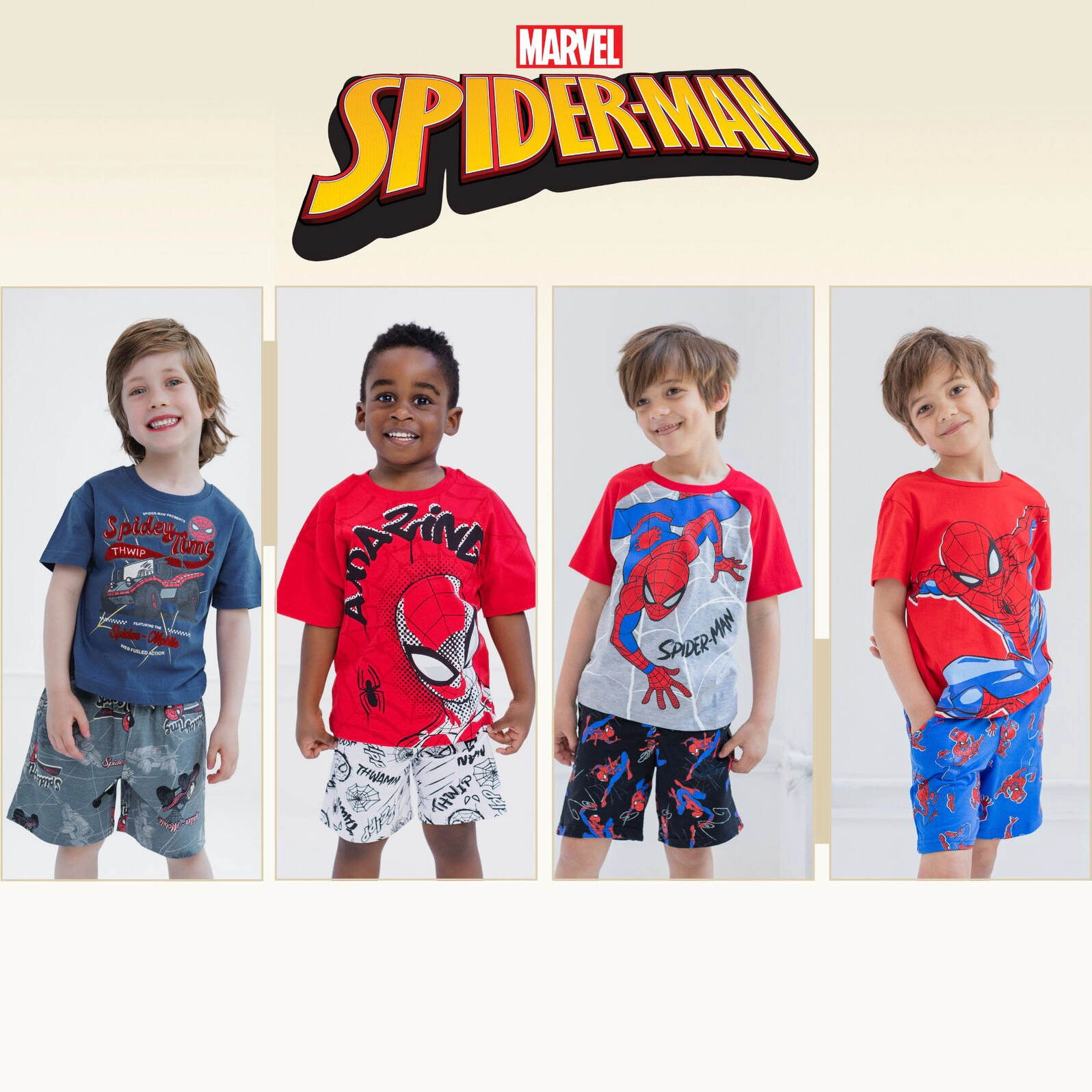 Marvel Boys' 2-Piece T-Shirt and Shorts Set