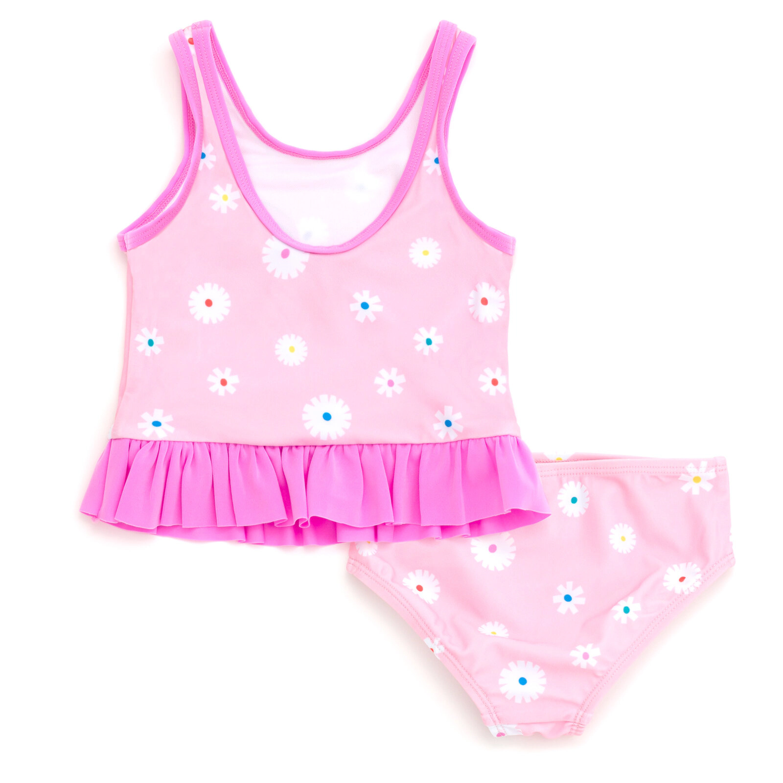 Ms. Rachel Girls' Swimwear 2-Piece Tankini and Bikini Bottom Set
