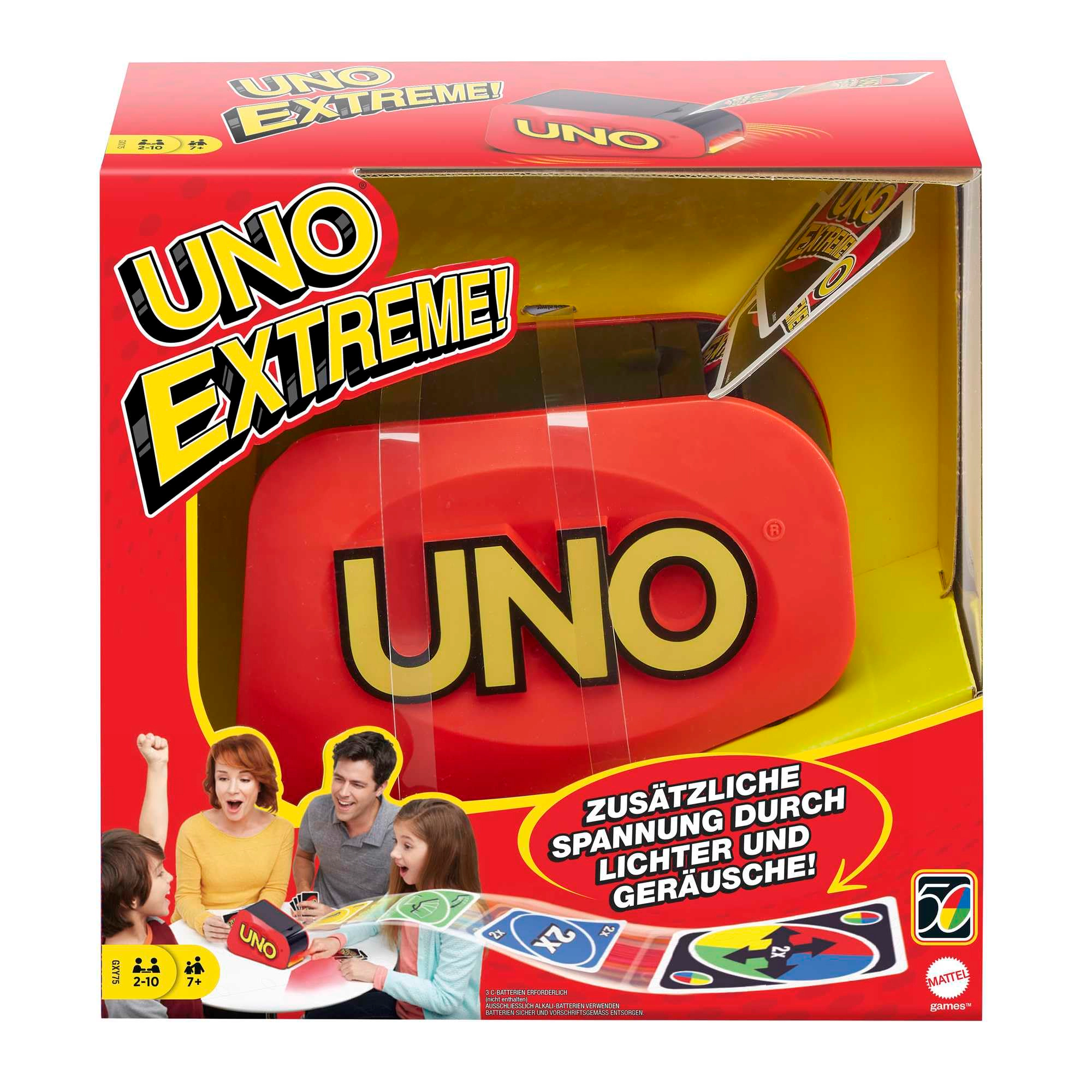 Mattel UNO Attack Card Game with Mechanical Card Launcher