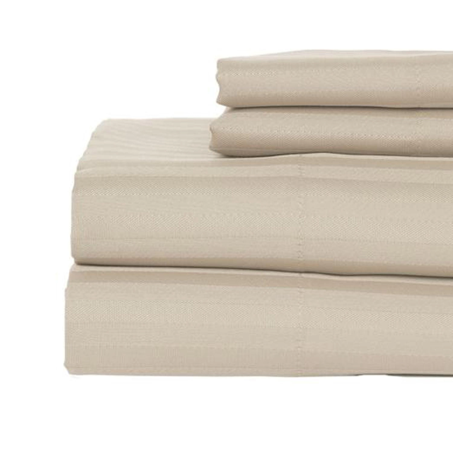 Castle Hill London 600 Thread Count Sateen Stripe Sheet Set - Queen