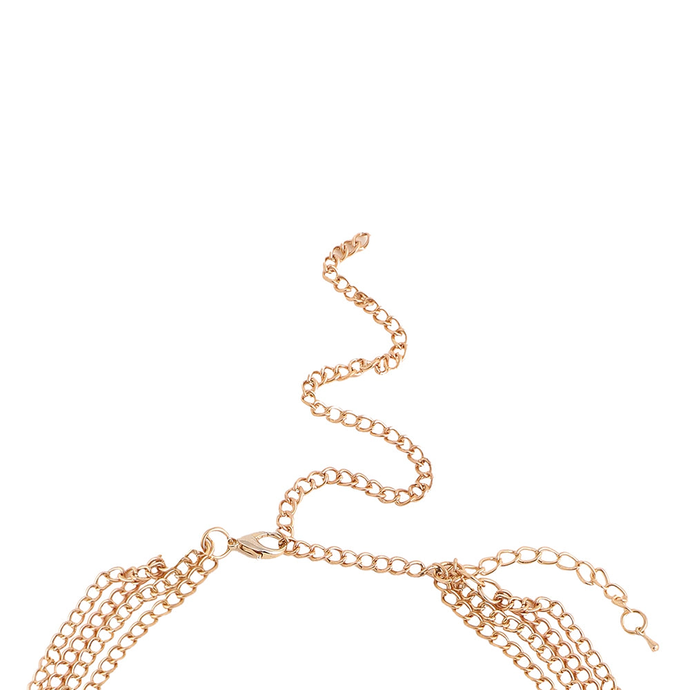 SOHI Women's Pellet-Cluster Statement Necklace