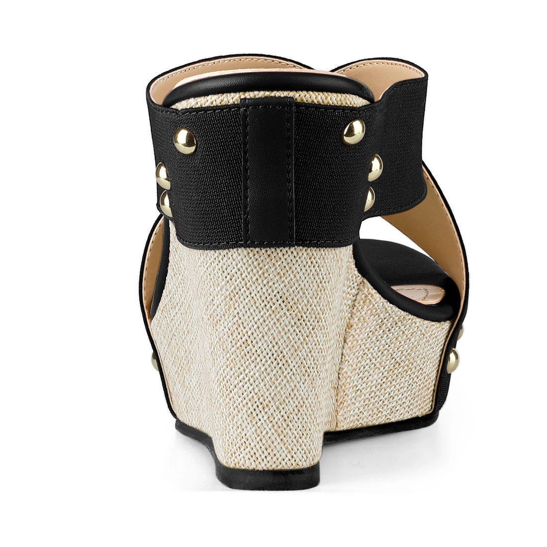 BLISSFUL STEP Women's Platform Slide Wedges Sandals